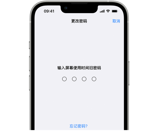 大观iPhone屏幕维修分享iPhone屏幕使用时间密码忘记了怎么办 