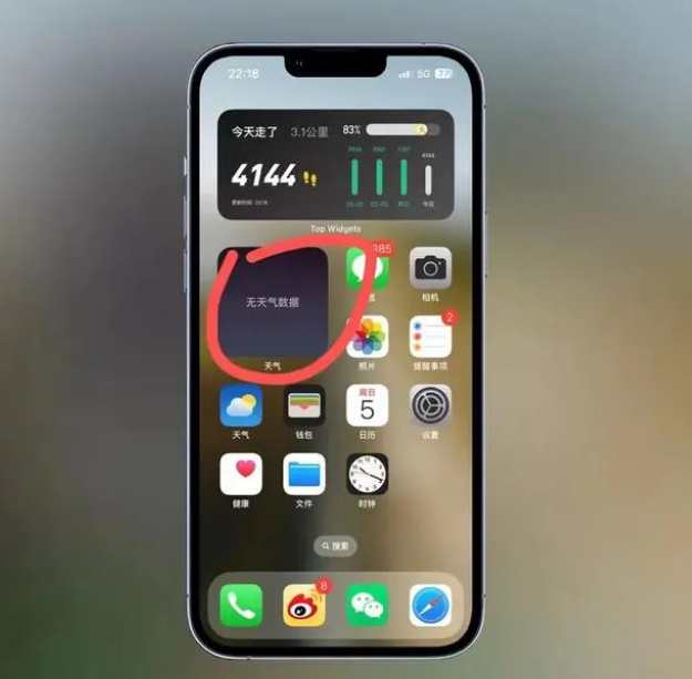 大观苹果手机维修分享:iOS16主屏幕天气小组件无法正常工作怎么办？ 
