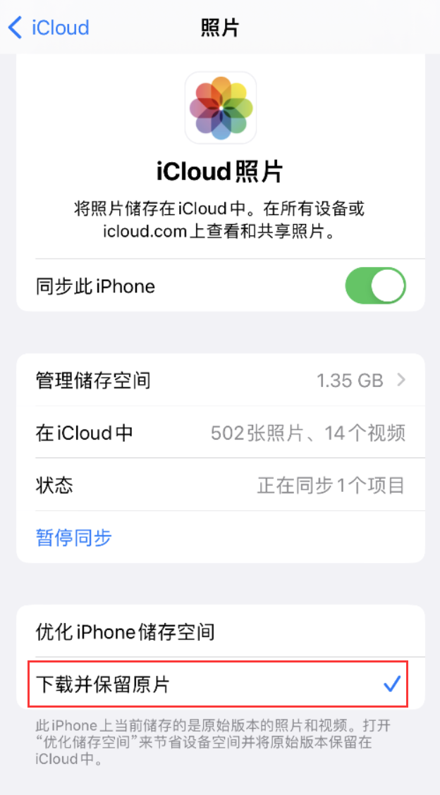 大观苹果手机维修分享iPhone 无法加载高质量照片怎么办 