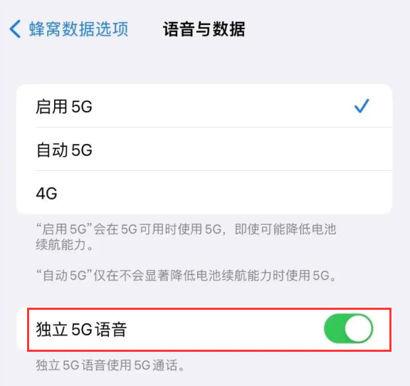 大观苹果14维修分享iPhone 14 Pro如何开启VoNR 