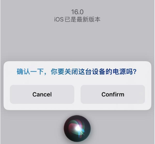 大观苹果手机维修分享iOS 16 Beta5为什么要取消Siri语音关机功能 