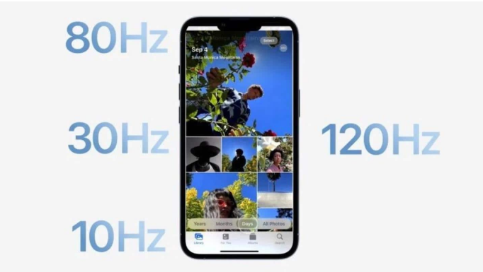 大观苹果14维修分享iPhone 14有高刷吗 