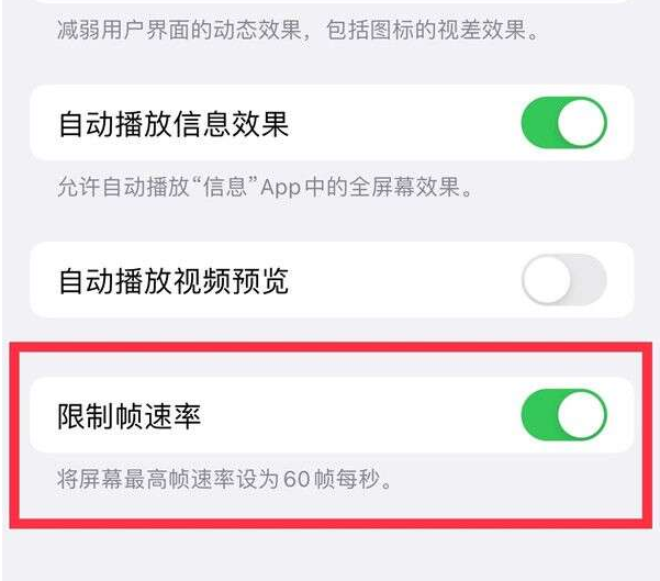 大观苹果13维修分享iPhone13 Pro高刷设置方法 